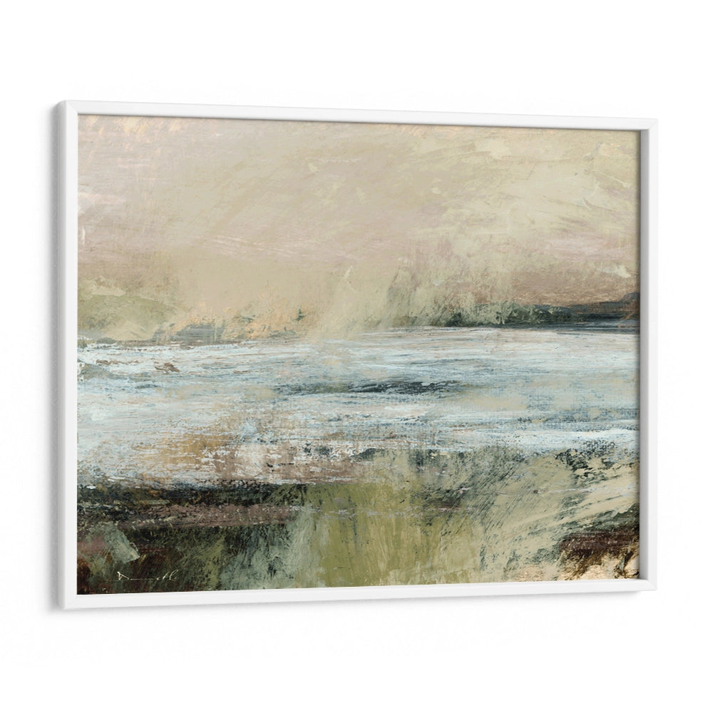 Langstone Horizontal Abstract Painting On Canvas - XS / Matte Paper / Rolled Art - Nook At You