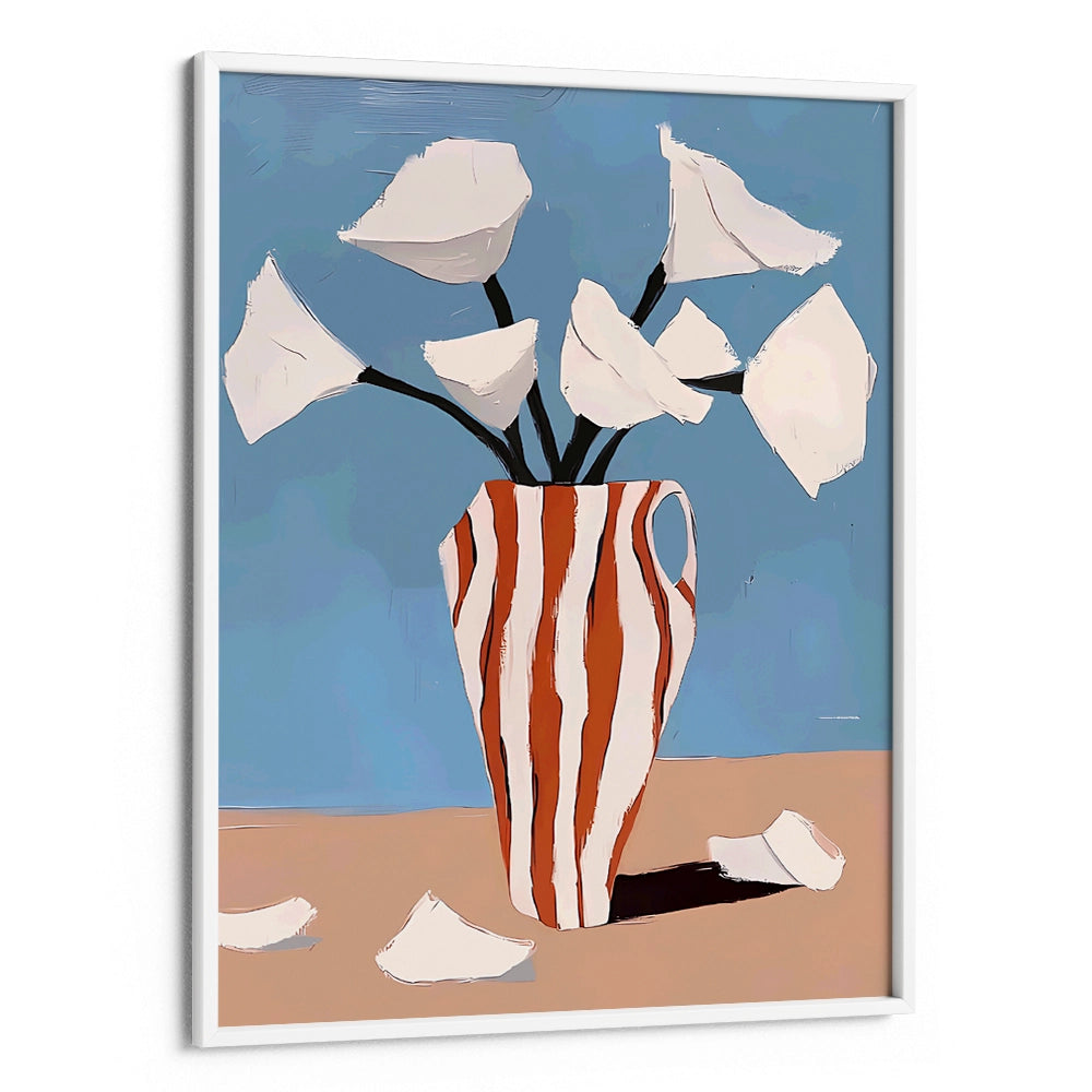 White Flowers Botanical Painting - XS / Matte Paper / Rolled Art - Nook At You