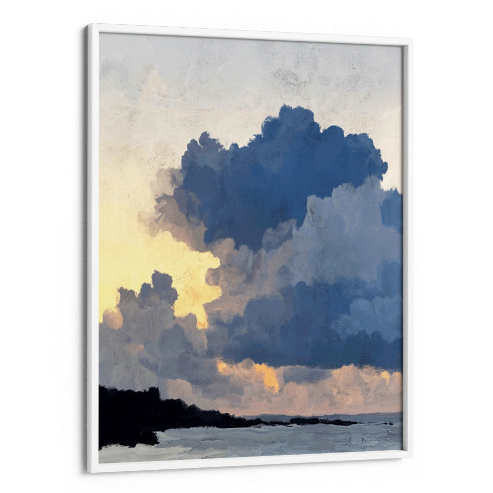 Porthmeor Sunset Landscape Painting - XS / Matte Paper / Rolled Art - Nook At You