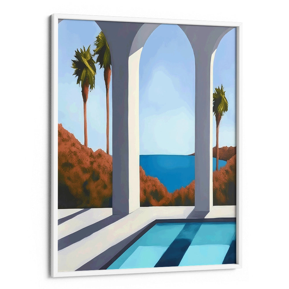 Landscape of Palm Trees Wall Art Painting - XS / Matte Paper / Rolled Art - Nook At You