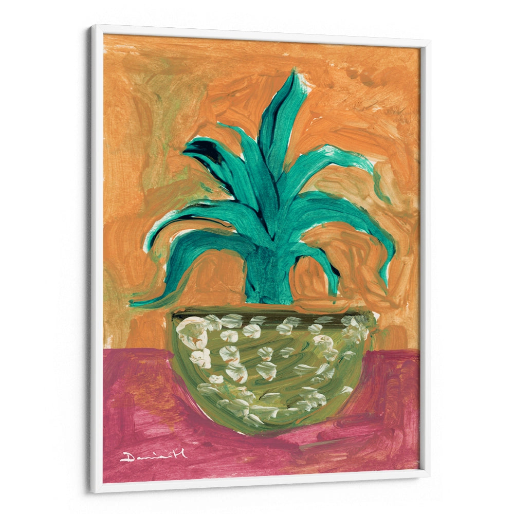 Cactus Vase Abstract Painting - XS / Matte Paper / Rolled Art - Nook At You