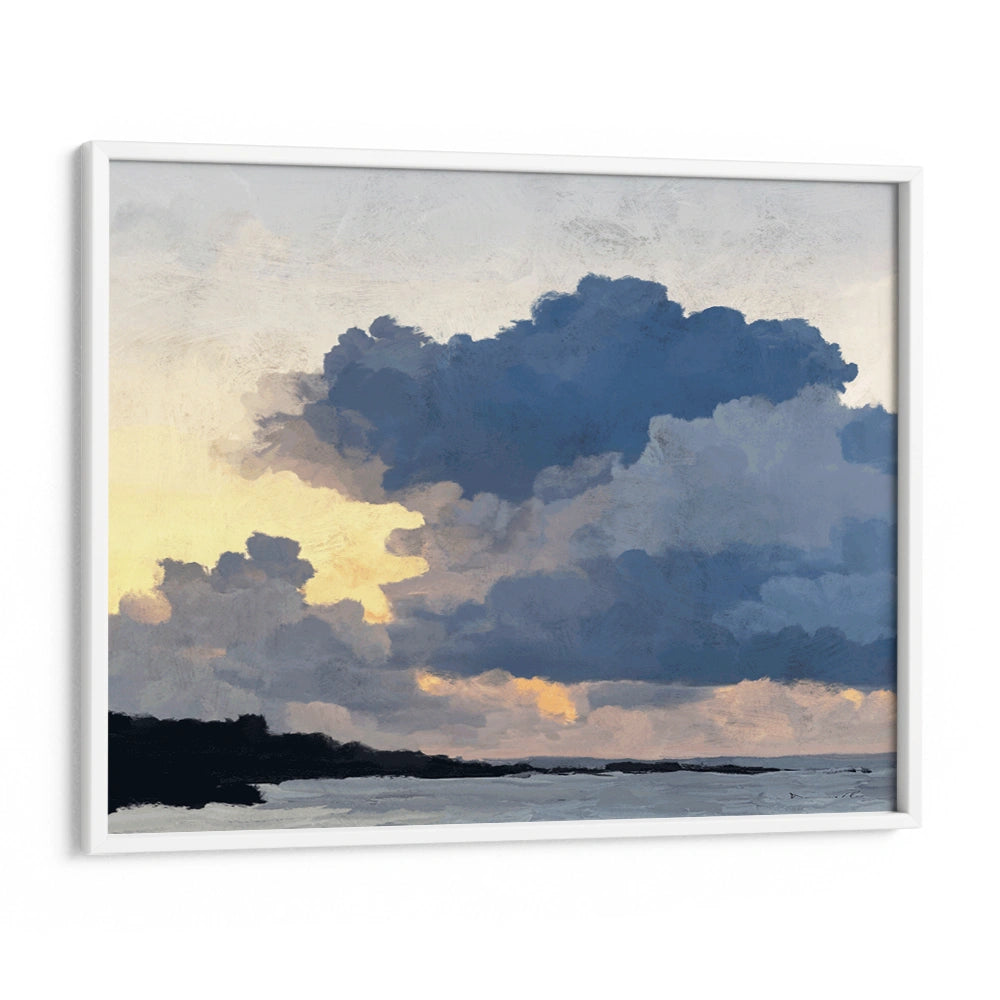 Porthmeor Sunset Horizontal Landscape Painting for Living Room - XS / Matte Paper / Rolled Art - Nook At You