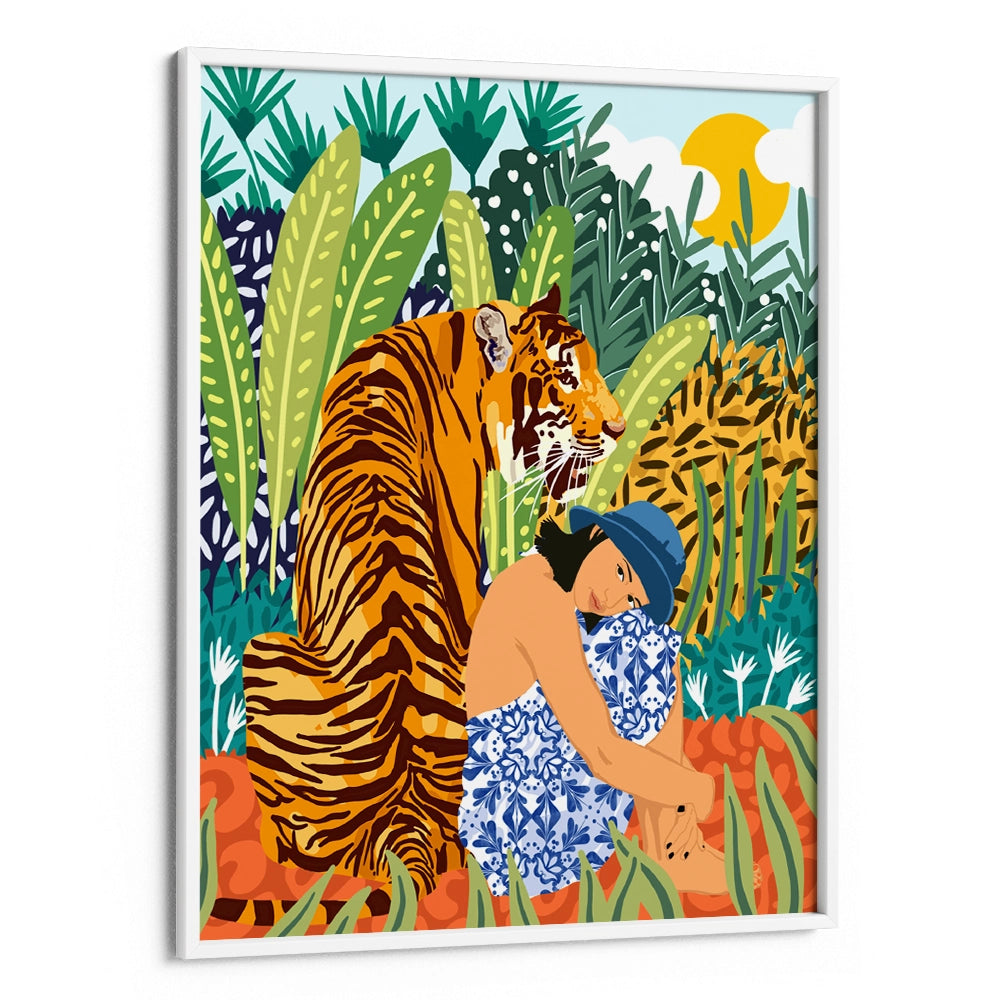 Awaken the Tiger Within Aesthetic Boho Painting - XS / Matte Paper / Rolled Art - Nook At You