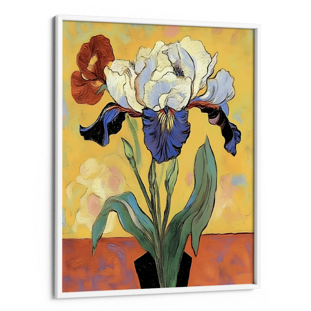 Iris In a Vase Botanical Wall Art Print - XS / Matte Paper / Rolled Art - Nook At You