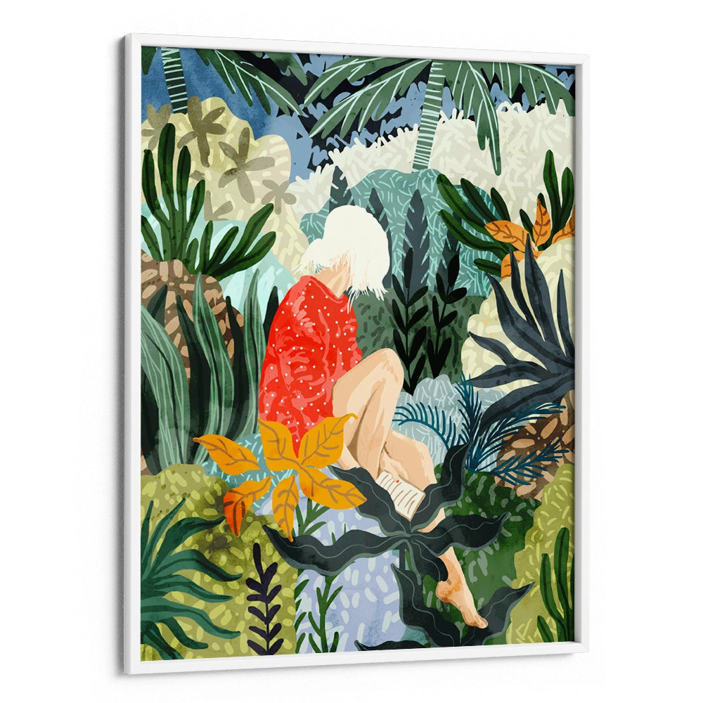 The Distracted Reader Boho Art Wall Painting - XS / Matte Paper / Rolled Art - Nook At You