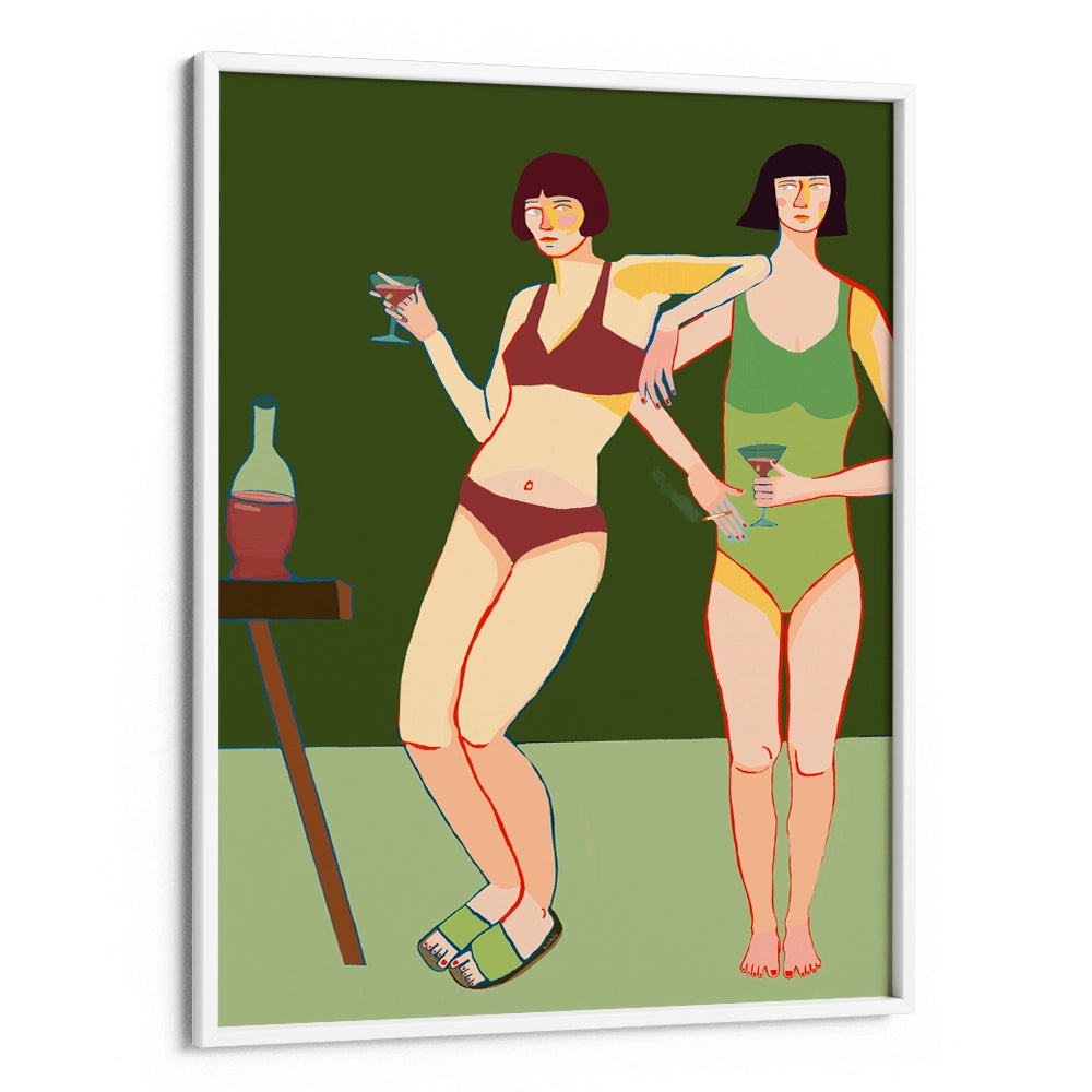 Loungin’ Ladies Women Illustration Wall Art - XS / Matte Paper / Rolled Art - Nook At You