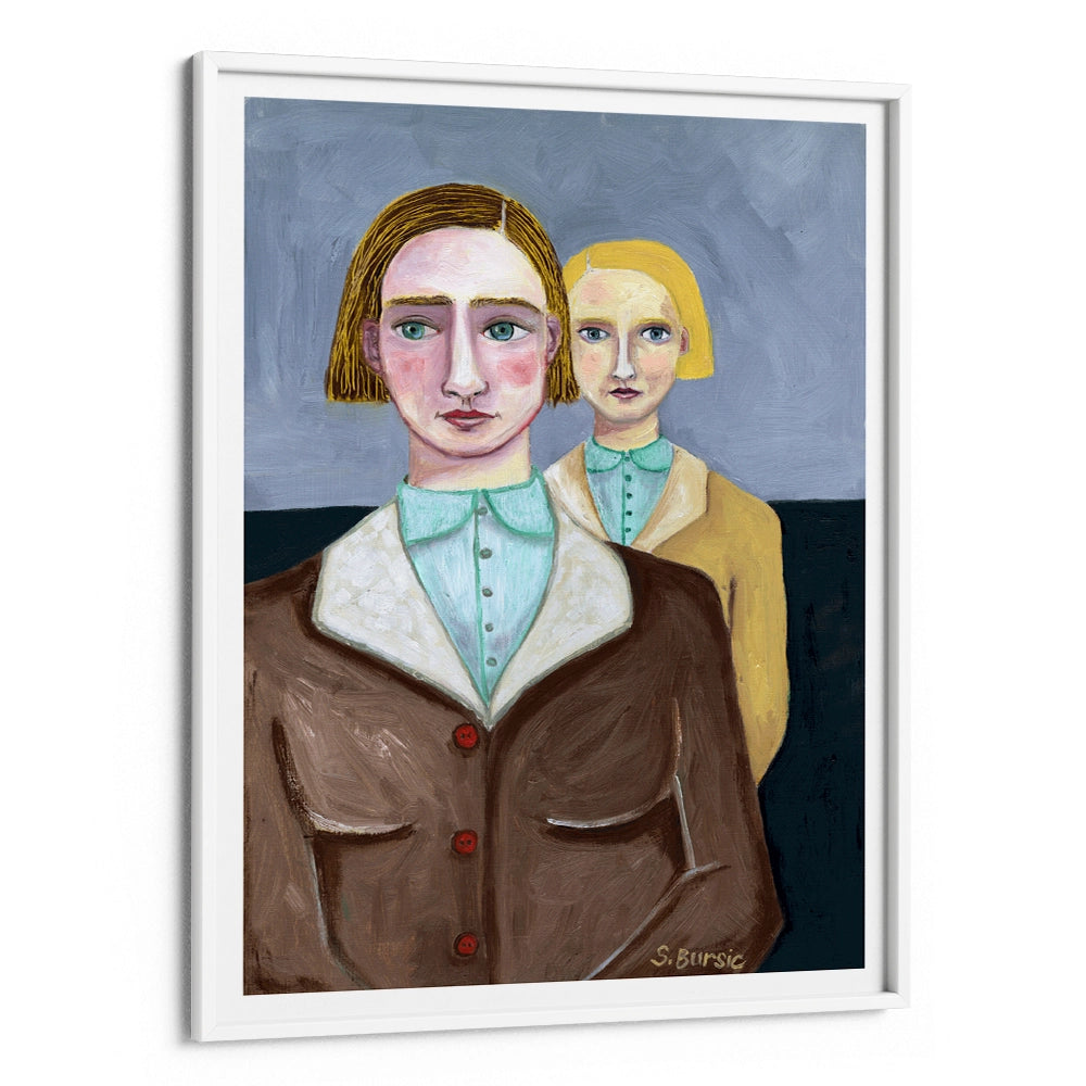 The Different Sisters – Women Illustration Poster - XS / Matte Paper / Rolled Art - Nook At You