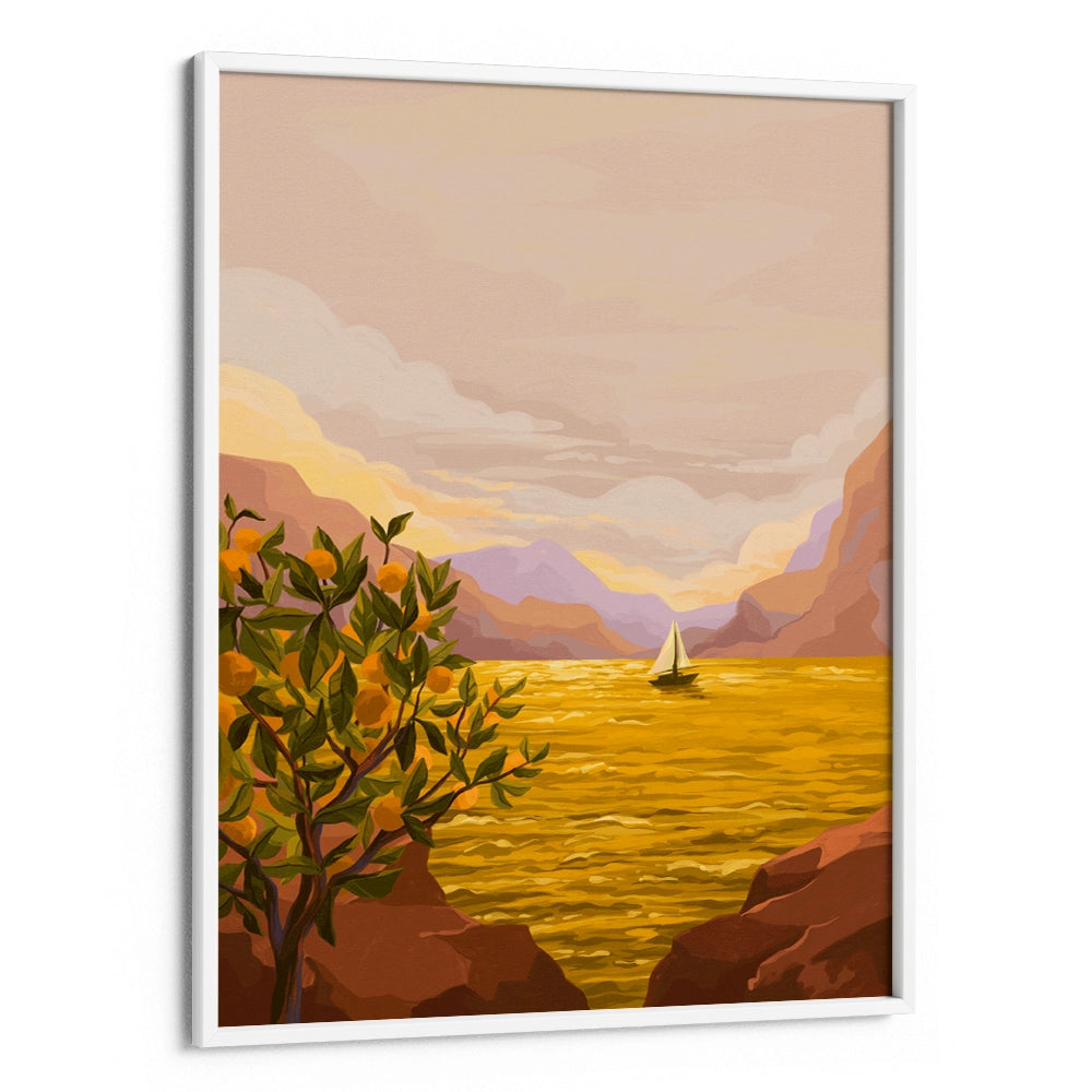 Golden Sunset Landscape Wall Art Print - XS / Matte Paper / Rolled Art - Nook At You