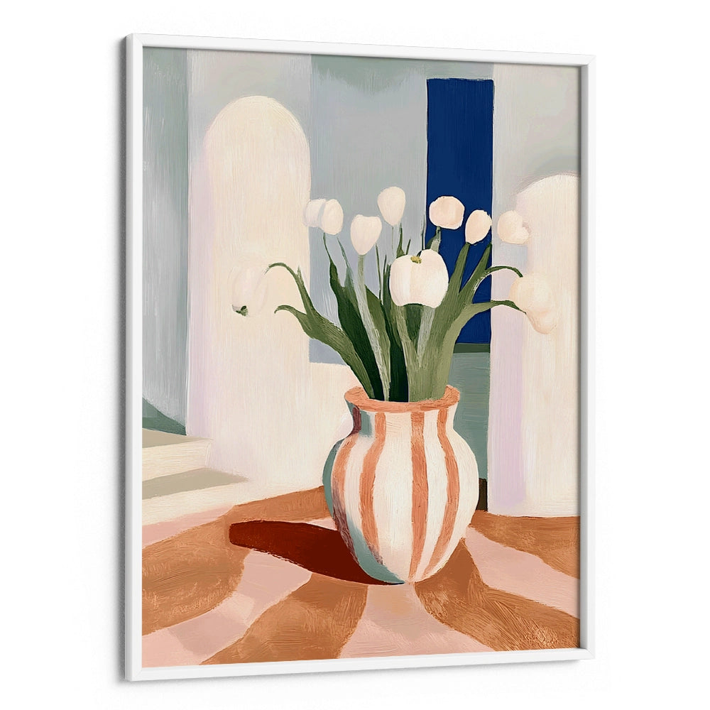 Tulips In a Vase Botanical Wall Art - XS / Matte Paper / Rolled Art - Nook At You