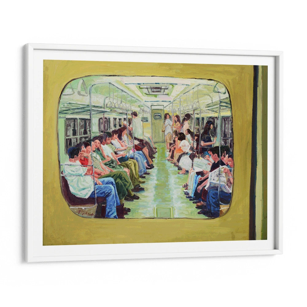 Green Subway Journey Landscape Wall Art - XS / Matte Paper / Rolled Art - Nook At You