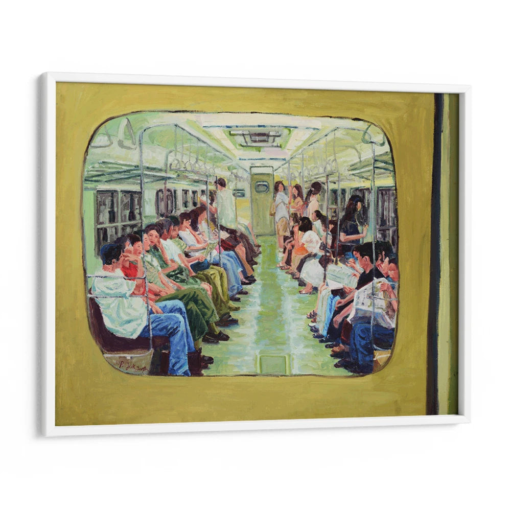 Green Subway Journey Landscape Wall Art - XS / Matte Paper / Rolled Art - Nook At You