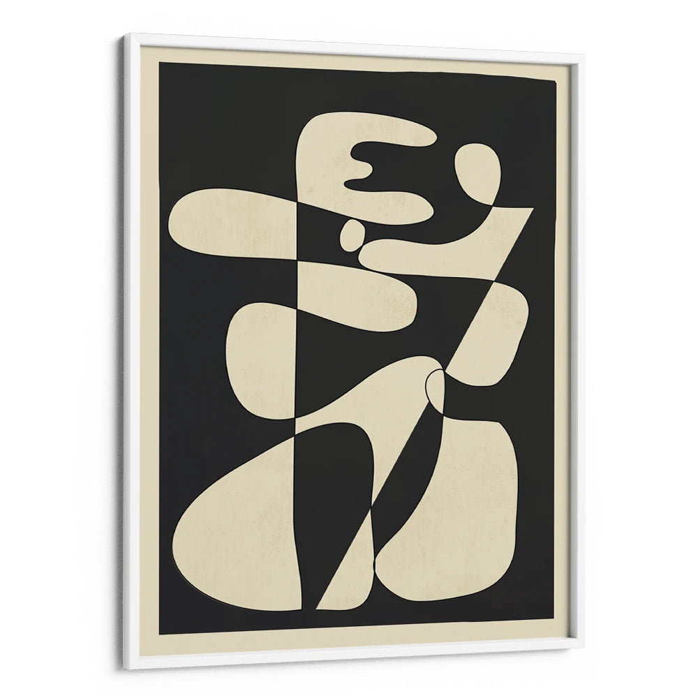 Interlocking Organic Forms Abstract Wall Art Poster - XS / Matte Paper / Rolled Art - Nook At You
