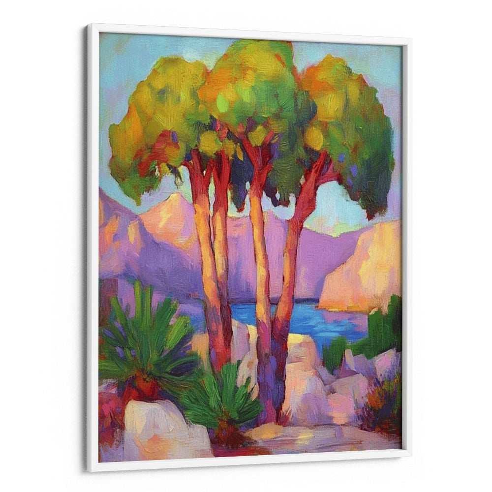 Three Trees By the Sea Landscape Wall Decor - XS / Matte Paper / Rolled Art - Nook At You