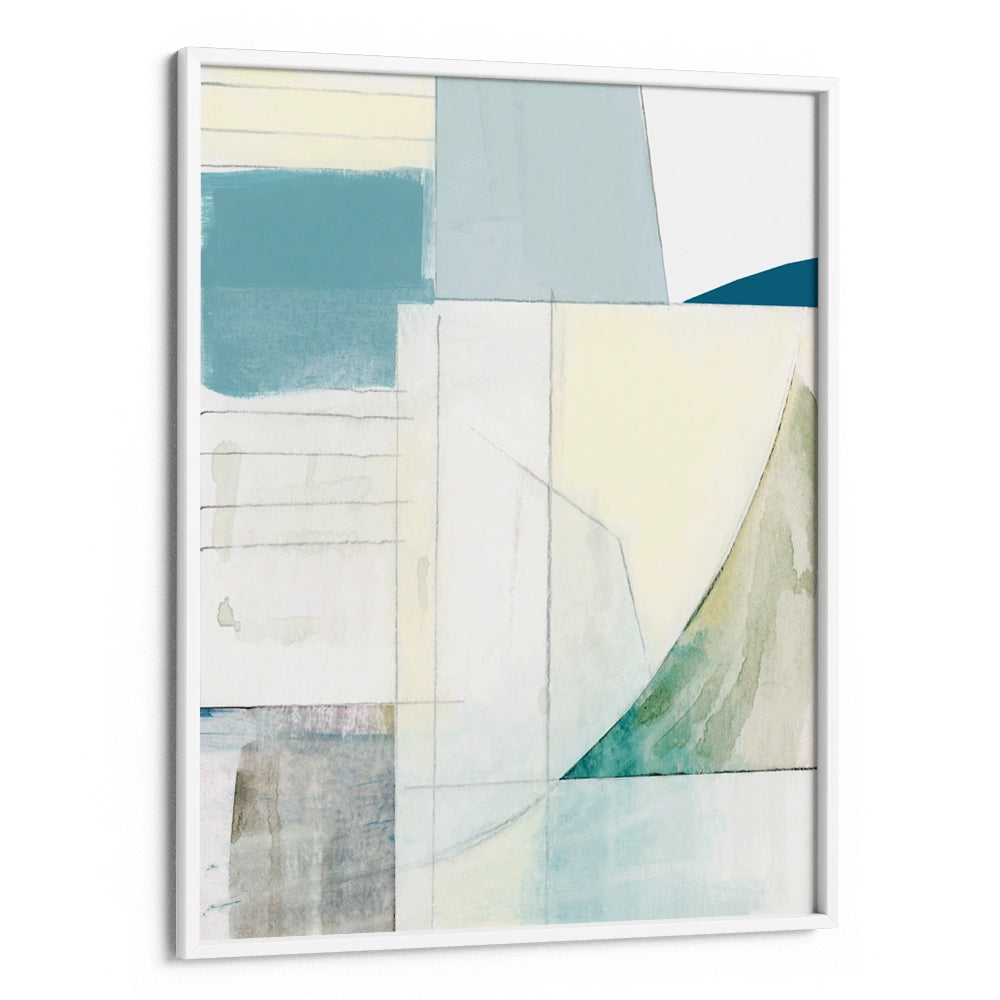 Calming Geometric Layers Abstract Wall Art Poster - XS / Matte Paper / Rolled Art - Nook At You