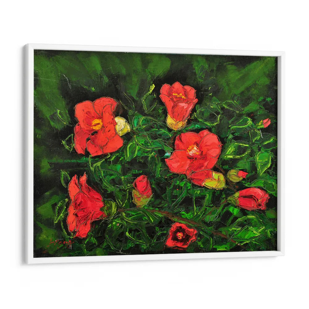 Vibrant Red Flowers Botanical Wall Art Poster - XS / Matte Paper / Rolled Art - Nook At You