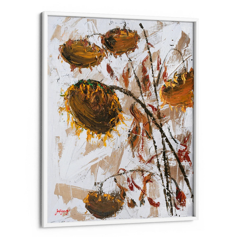 Wilted Autumn Sunflowers Floral Wall Art Poster - XS / Matte Paper / Rolled Art - Nook At You