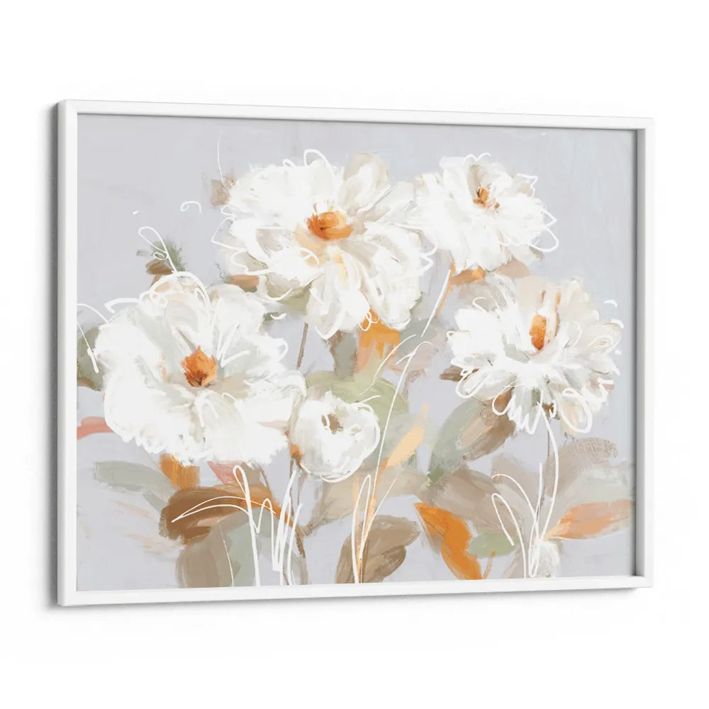 Ivory Garden Botanical Wall Art Painting - XS / Matte Paper / Rolled Art - Nook At You