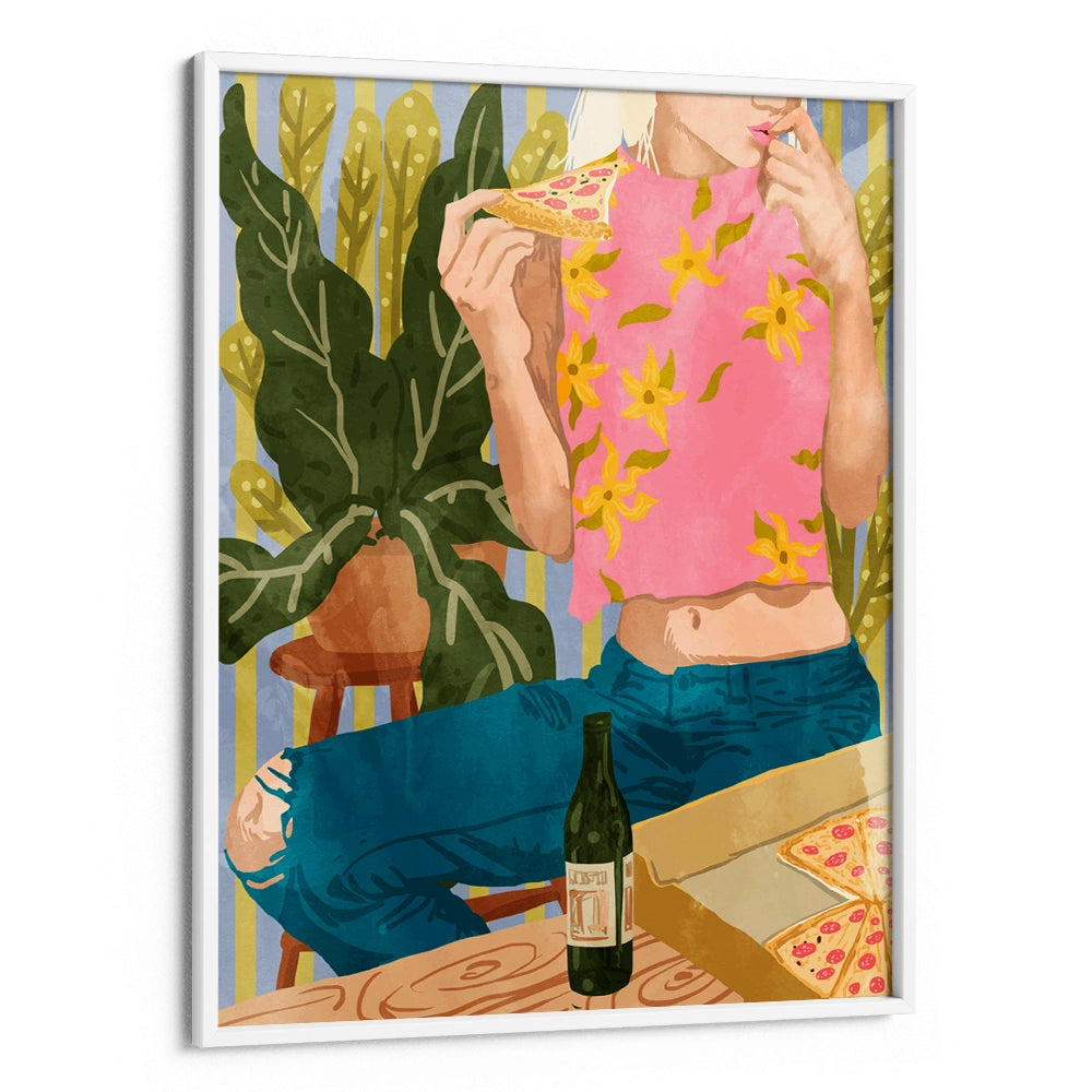 Pizza Boho illustrations For Wall - XS / Matte Paper / Rolled Art - Nook At You