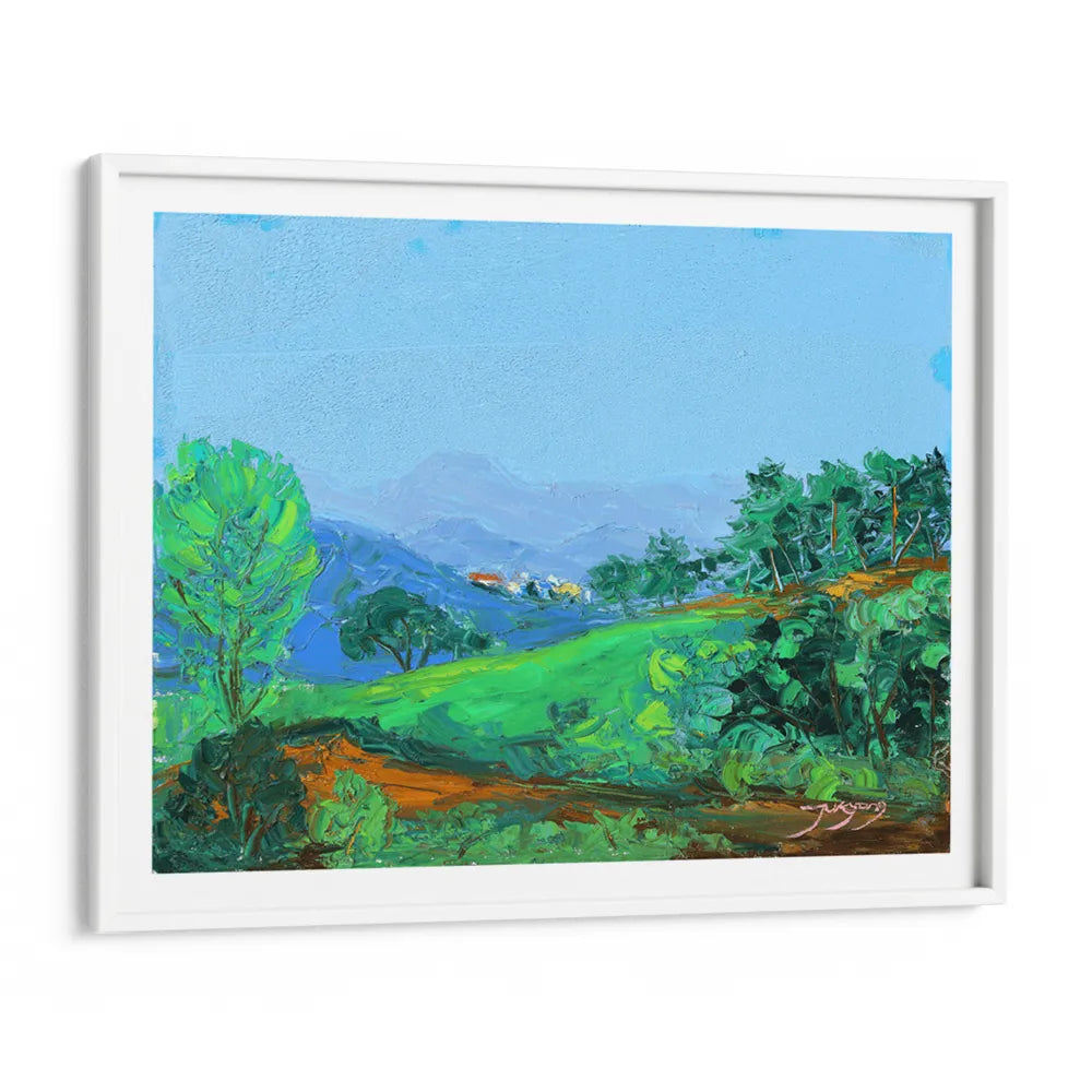 Vibrant Green Hills Landscape Wall Art Poster - XS / Matte Paper / Rolled Art - Nook At You