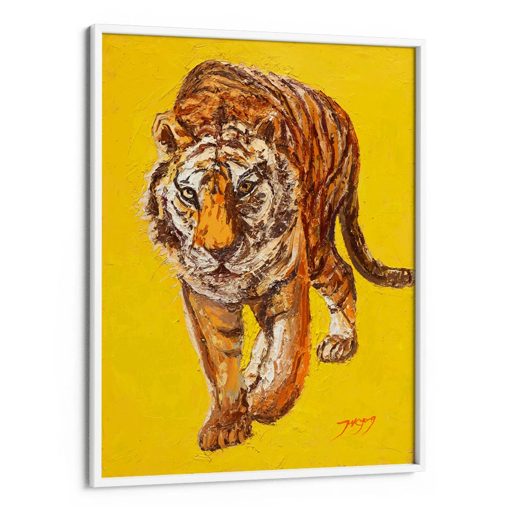 Intense Tiger Gaze Boho Wall Art For Living Room - XS / Matte Paper / Rolled Art - Nook At You