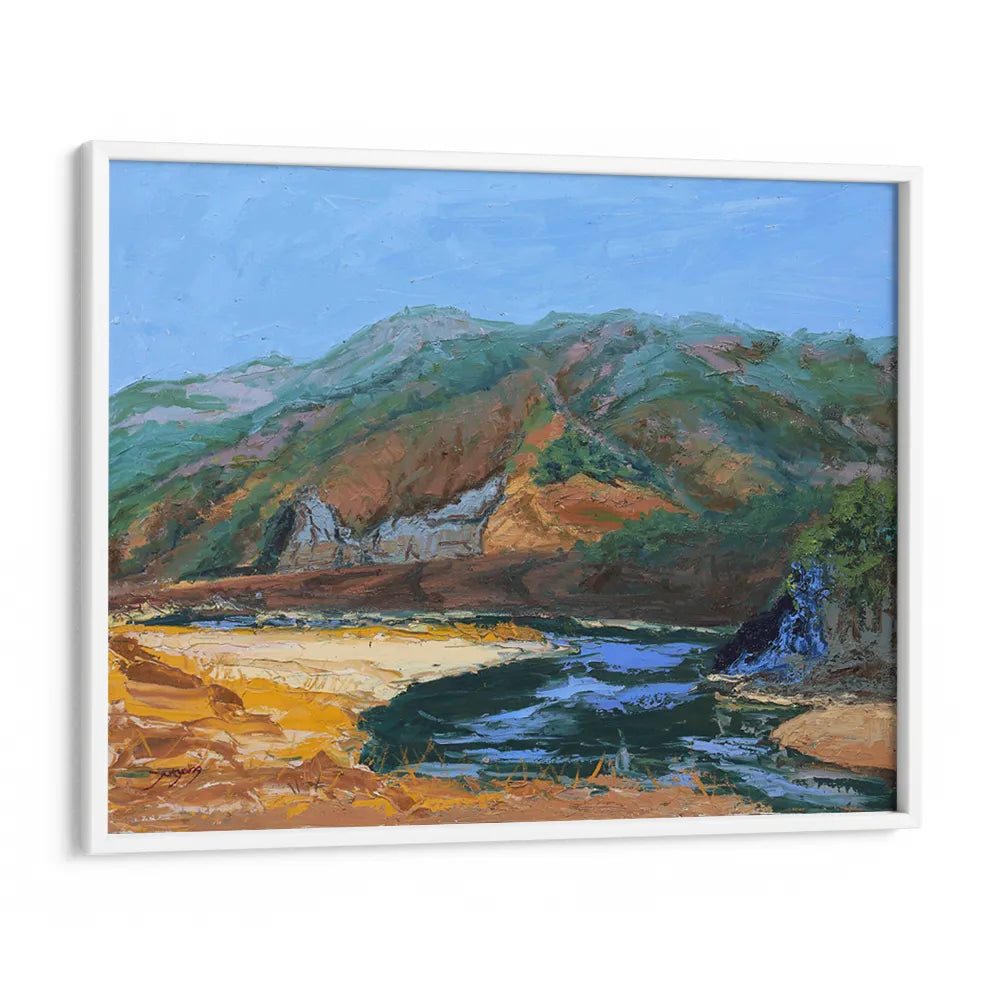 Serene Mountain River Landscape Wall Art Poster - XS / Matte Paper / Rolled Art - Nook At You