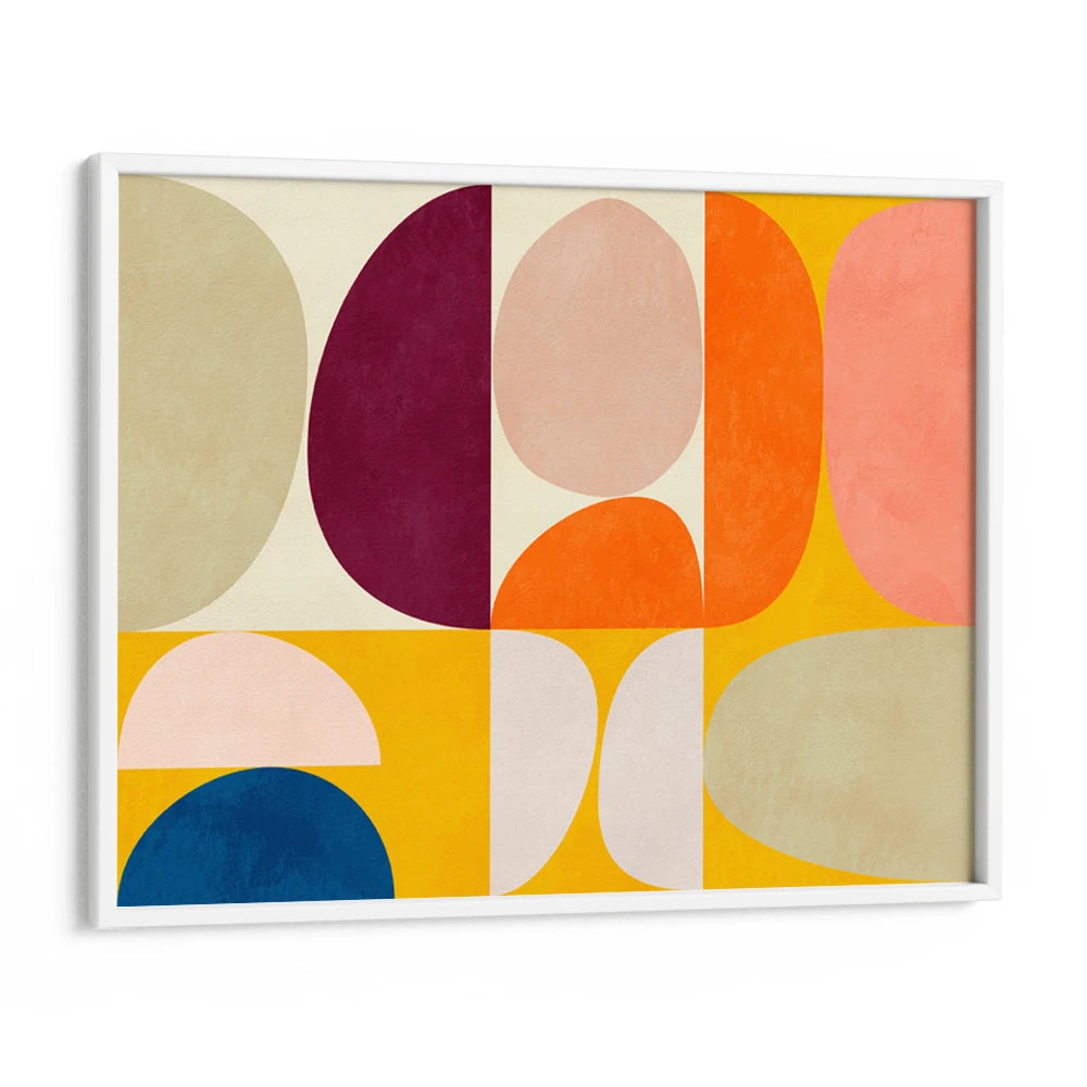 Vivid Bauhaus 2 Abstract Painting for Living Room - XS / Matte Paper / Rolled Art - Nook At You