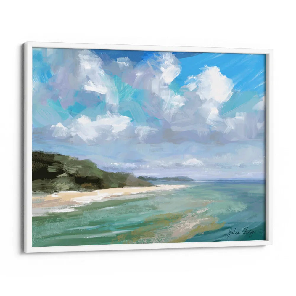 Peaceful Beach Scene Landscape Wall Art Poster - XS / Matte Paper / Rolled Art - Nook At You