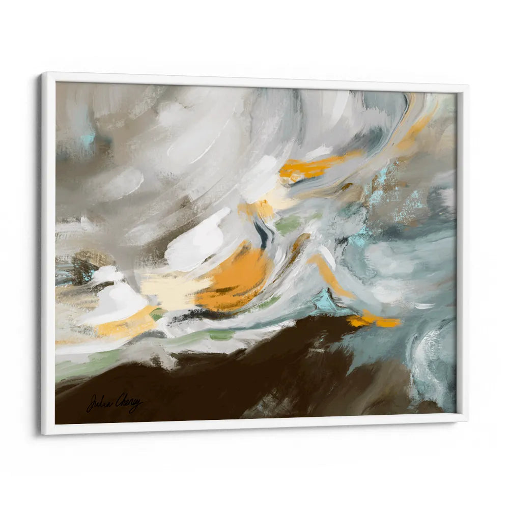 Fluid Abstract Landscape Wall Art For Living Room - XS / Matte Paper / Rolled Art - Nook At You