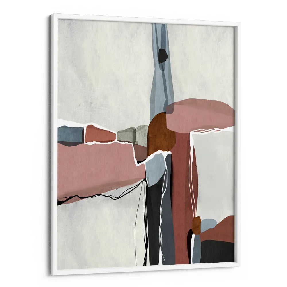 Muted Organic Shapes Abstract Painting - XS / Matte Paper / Rolled Art - Nook At You