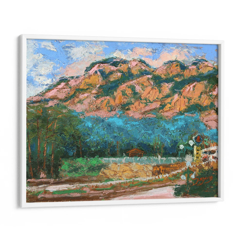 Colorful Mountain Road Landscape Painting - XS / Matte Paper / Rolled Art - Nook At You