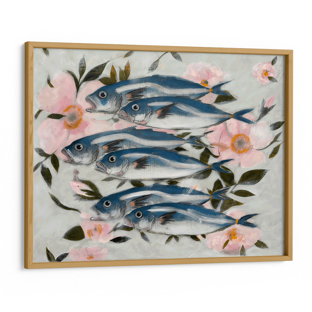 Sardines In Pink Wall Art Print - XS / Matte Paper / Rolled Art - Nook At You