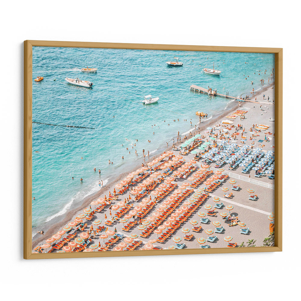 Positano Beach Landscape Wall Art (Horizontal) - XS / Matte Paper / Rolled Art - Nook At You