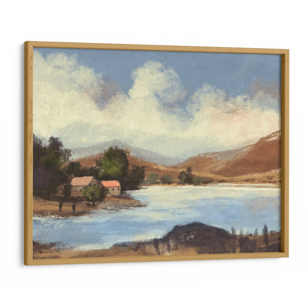 Lake Vista Landscape Painting - XS / Matte Paper / Rolled Art - Nook At You