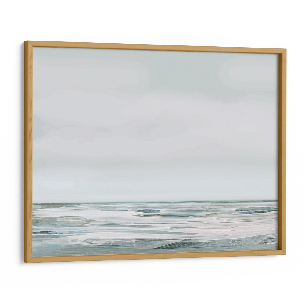 White Day Horizontal Abstract Painting for Living Room - XS / Matte Paper / Rolled Art - Nook At You