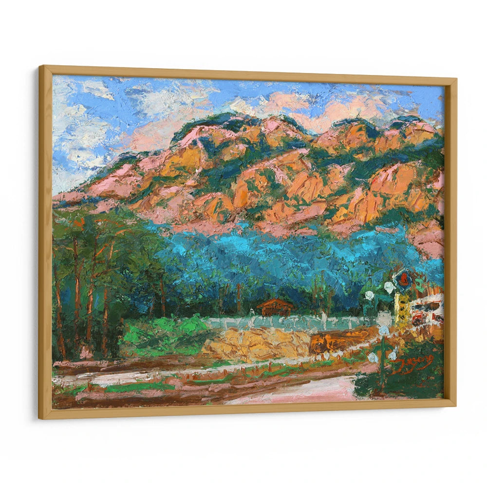 Colorful Mountain Road Landscape Painting - XS / Matte Paper / Rolled Art - Nook At You