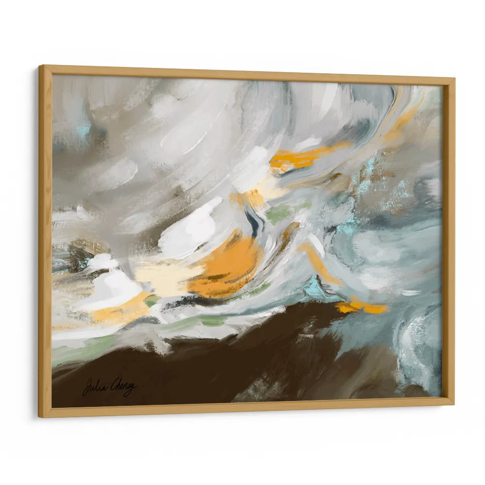 Fluid Abstract Landscape Wall Art For Living Room - XS / Matte Paper / Rolled Art - Nook At You