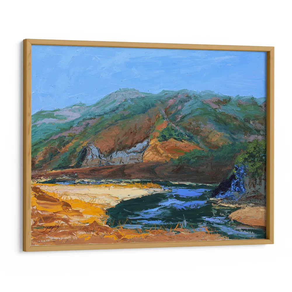 Serene Mountain River Landscape Wall Art Poster - XS / Matte Paper / Rolled Art - Nook At You