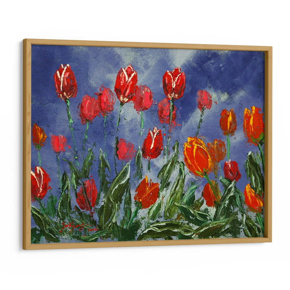 Dramatic Spring Tulips Botanical Wall Art Poster - XS / Matte Paper / Rolled Art - Nook At You