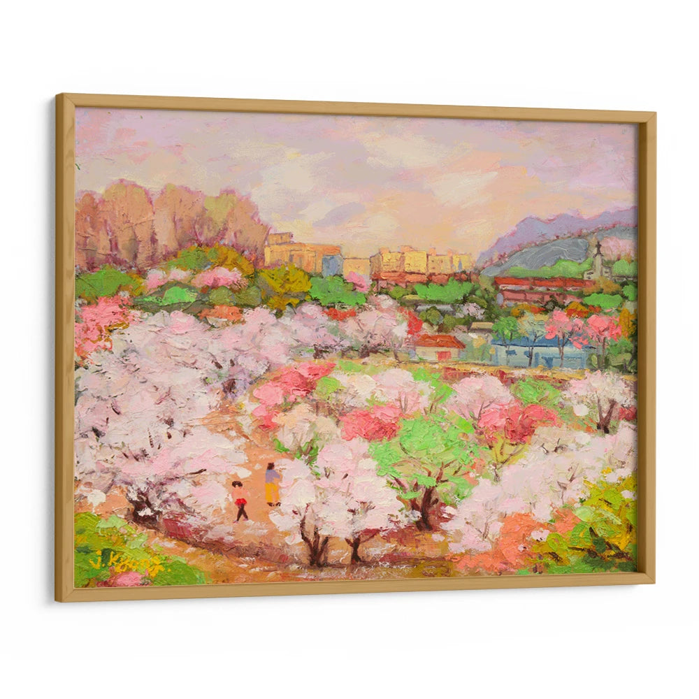 Spring Blossom Cityscape Canvas Landscape Wall Art - XS / Matte Paper / Rolled Art - Nook At You