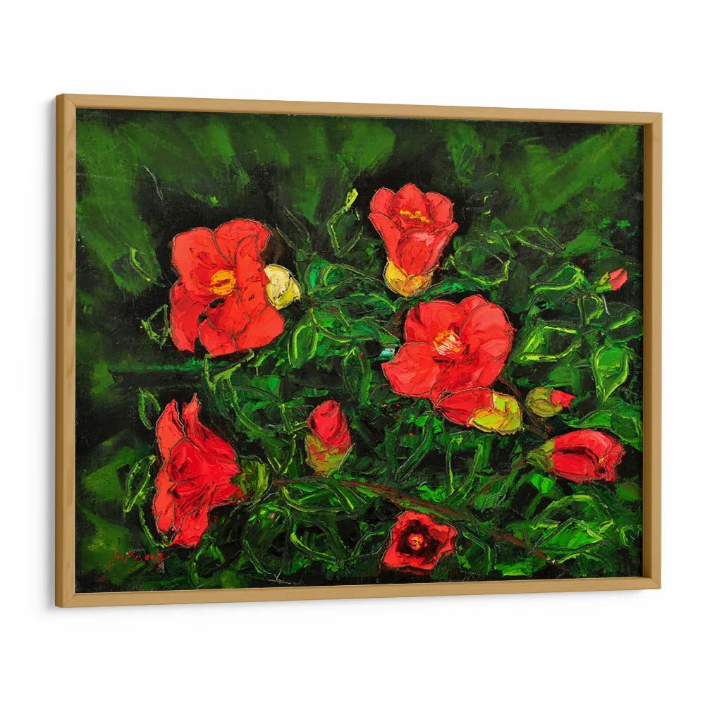 Vibrant Red Flowers Botanical Wall Art Poster - XS / Matte Paper / Rolled Art - Nook At You