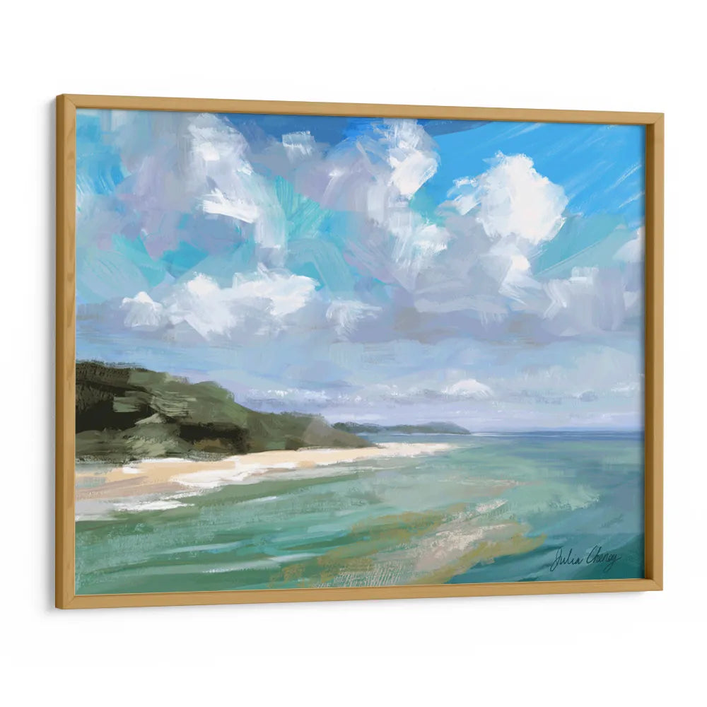Peaceful Beach Scene Landscape Wall Art Poster - XS / Matte Paper / Rolled Art - Nook At You