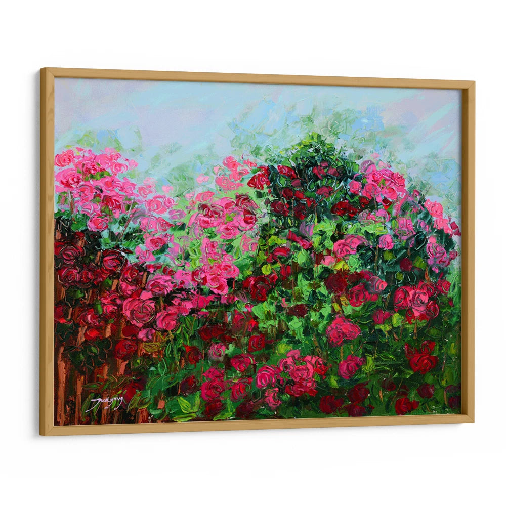 Vibrant Rose Garden Botanical Wall Art Poster - XS / Matte Paper / Rolled Art - Nook At You