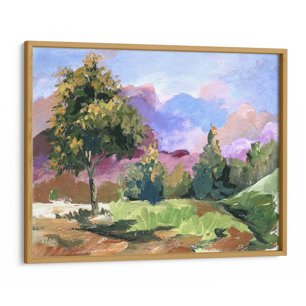 Pastel Cloudscape Tree Landscape Painting - XS / Matte Paper / Rolled Art - Nook At You