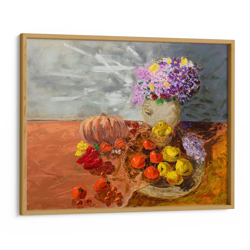Vibrant Fall Harvest Abstract Wall Art Print - XS / Matte Paper / Rolled Art - Nook At You