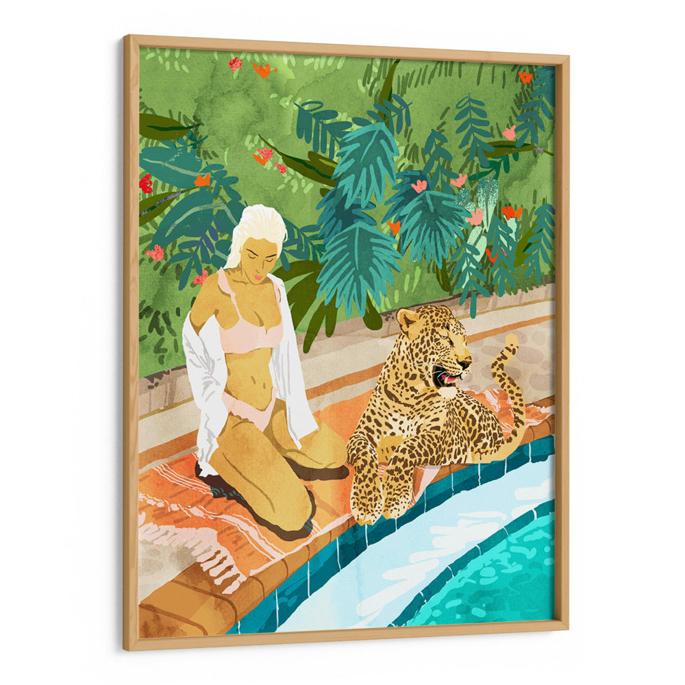 Cheetah On the Wild Side Botanical Wall Art - XS / Matte Paper / Rolled Art - Nook At You