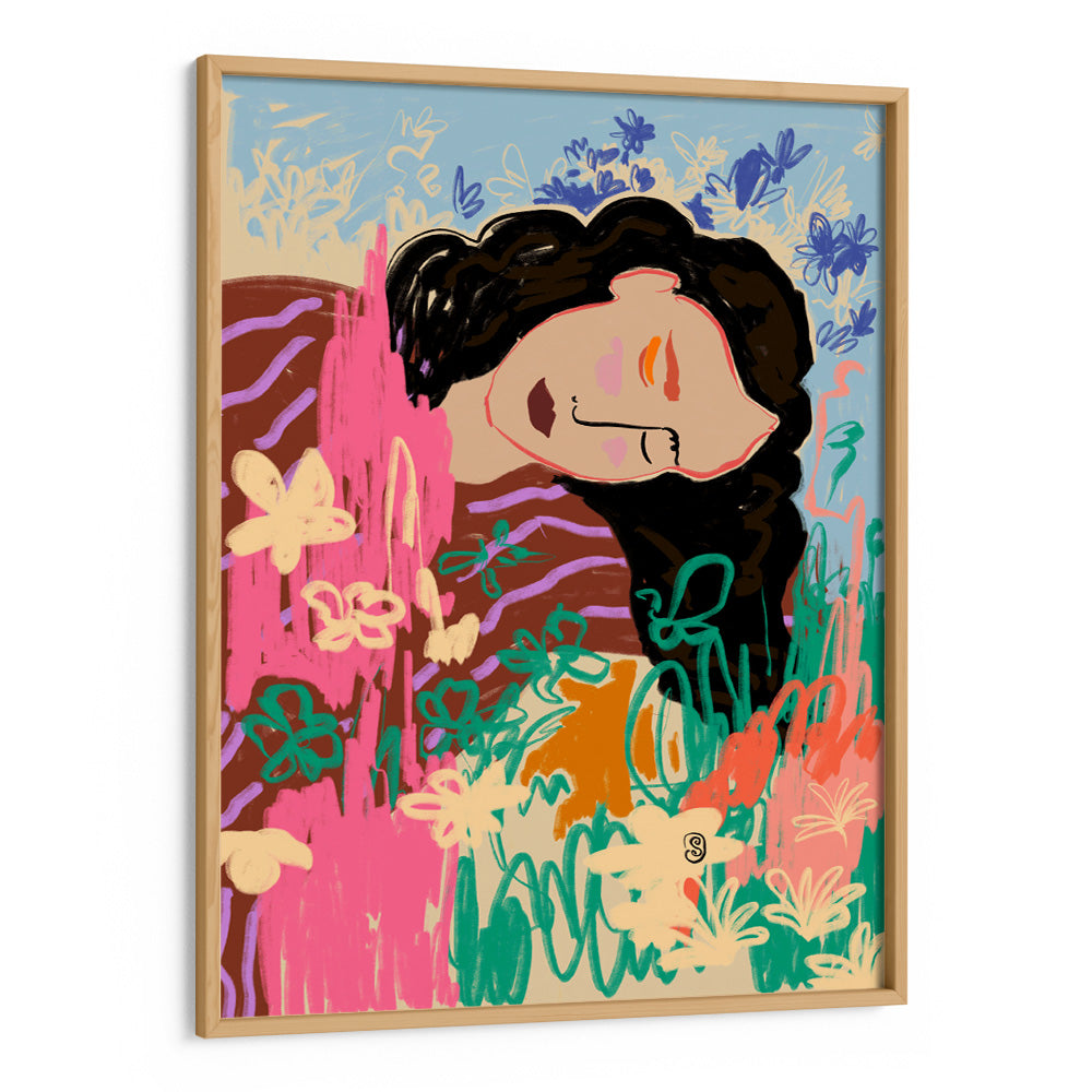Expressive Figure Boho Art Print - XS / Matte Paper / Rolled Art - Nook At You