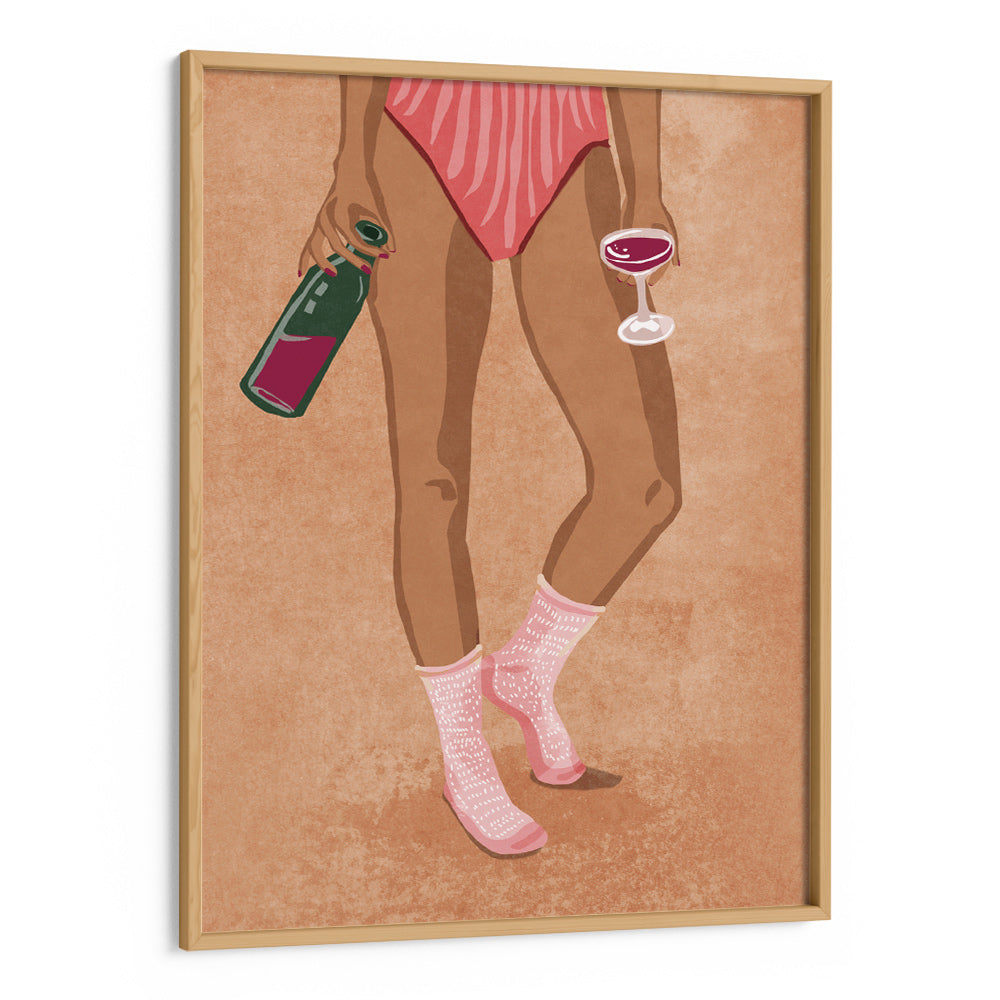 Wine and socks Wall Art Poster - XS / Matte Paper / Rolled Art - Nook At You