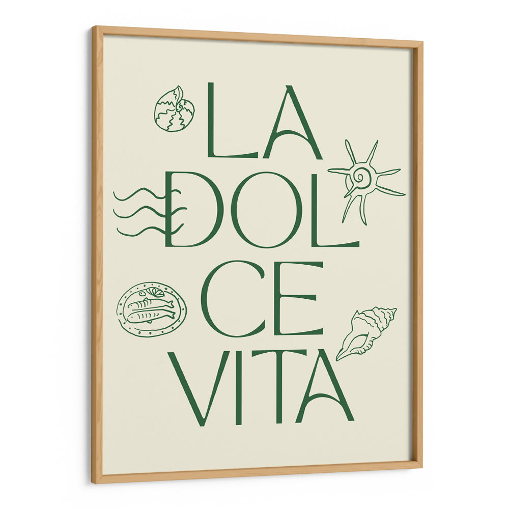 La Dolce Vita Green Canvas Painting - XS / Matte Paper / Rolled Art - Nook At You