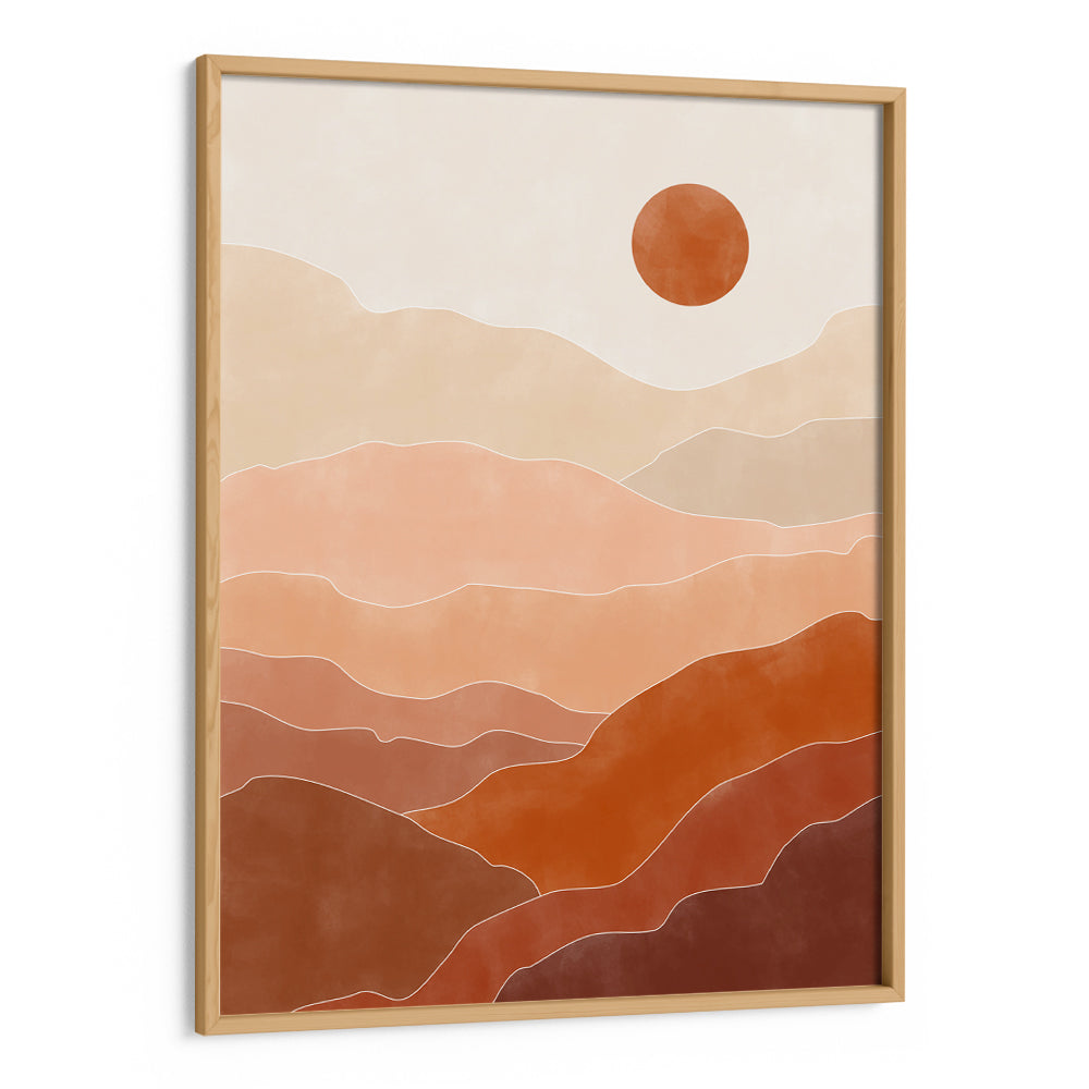 Desert Sun Rise Boho Art Painting - XS / Matte Paper / Rolled Art - Nook At You