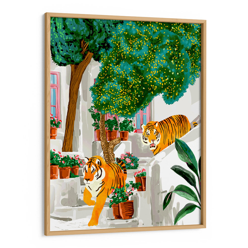 Tiger Tropical Luxury Villa Art Print - XS / Matte Paper / Rolled Art - Nook At You